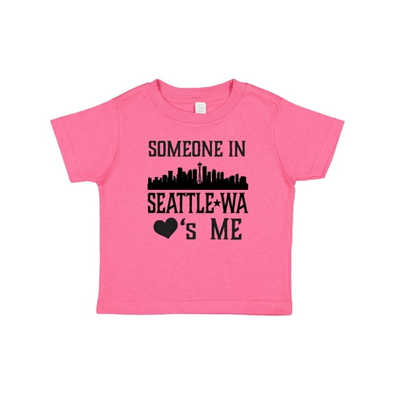 Inktastic Seattle Washington Someone Loves Me Skyline Boys or Girls Baby T-Shirt