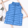 thumbnail image 3 of ZHOUCHANKIDS Lightweight Warm Puffer Vest for Women Plus Size Sleeveless Collar Zip Up Water-Resistant Packable Puffer Vest Jacket BU1 XL, 3 of 4