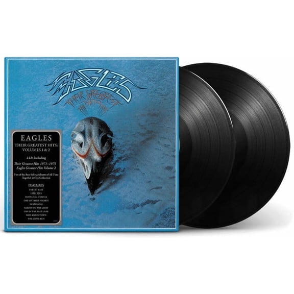 The Eagles - Their Greatest Hits Volume 1 & 2 - Vinyl Record Album - 2LP Black Vinyl - Music & Performance - Vinyl