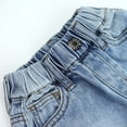 thumbnail image 4 of KIDSCOOL SPACE Infant Jeans,Baby Toddler Elastic Waist with D-ring 4 Ripped Holes Denim Pants,Light Blue,18-24 Months, 4 of 6