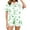 1-4-Green, variant on YWDJ Womens Short Pajamas Set Plus Size St Patricks Day Lightweight Clover Short Sleeve Button Down Shirts 2 Piece Shorts Loungewear M Black
