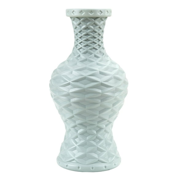 JeashCHAT Plastic Vase Imitation Ceramic Flower Vase Decorative Vase for Kitchen, Bedroom, Office, Living Room, Bathroom, Shelf Centerpiece Table Decorations
