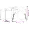 thumbnail image 7 of Carevas Party Tent with 6 Mesh Sidewalls Blue 9.8'x19.7' HDPE, 7 of 7