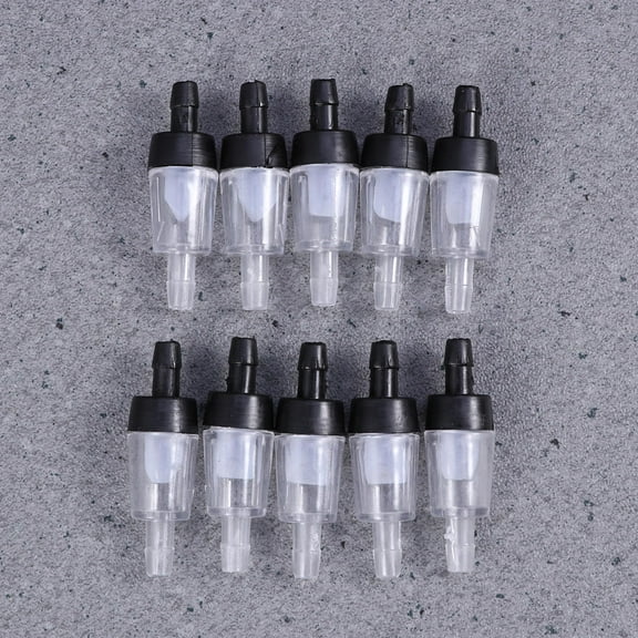 WHAMVOX Aquarium Air Pump Check Valves Plastic One Way for Fish Tank Black Durable 20 Pieces