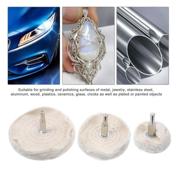 FUTUREORYY Polishing Wheel Beige 3Pcs 2In