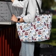 thumbnail image 6 of Kuqiui London Landmark2 Print Beach Pool Bags Tote for Women Ladies Large Gym Tote Carry On Bag for Weekender Travel Waterproof, 6 of 6