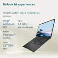 thumbnail image 3 of ASUS Zenbook 14" FHD+ Touch Screen Laptop|Intel Core Ultra 7 255H (Series 2)|Next-Level Intel Arc GPU| Copilot| Backlit | 16GB RAM DDR5 | 1024GB SSD |Windows 11 Pro |Bundle with Microsoft Office 2021, 3 of 6