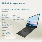ASUS Zenbook 14 FHD+ Touch Screen Laptop|Intel Core Ultra 7 255H (Series 2)|Next-Level Intel Arc GPU| Copilot| Backlit | 16GB RAM DDR5 | 512GB SSD |Windows 11 Home |Bundle with Stylus Pen