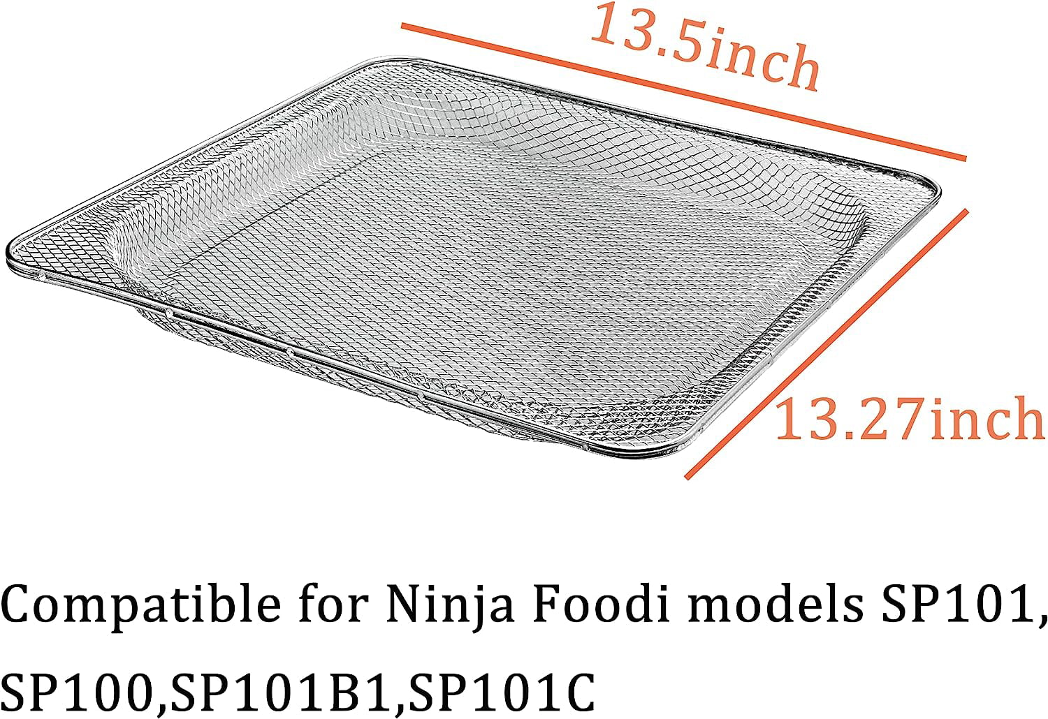 2Pcs Air Fryer Basket fits for Ninja Foodi SP100, SP101, SP101B1