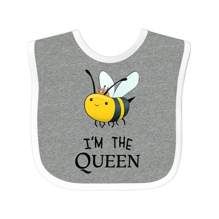 

Inktastic I m the Queen- Cute Queen Bee Gift Baby Boy or Baby Girl Bib