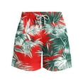 thumbnail image 5 of Axiiglly Beach Shorts for Men Plus Size Summer Shorts Casual Floral Printed Board Shorts Elastic Waist Vacation Swim Trunks Comfy Lightweight Hawaiian Shorts with Pockets, 5 of 5