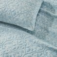 thumbnail image 6 of Superior Vineyard Cotton Blend Matelasse Coverlet, King, Sky Blue, 6 of 9