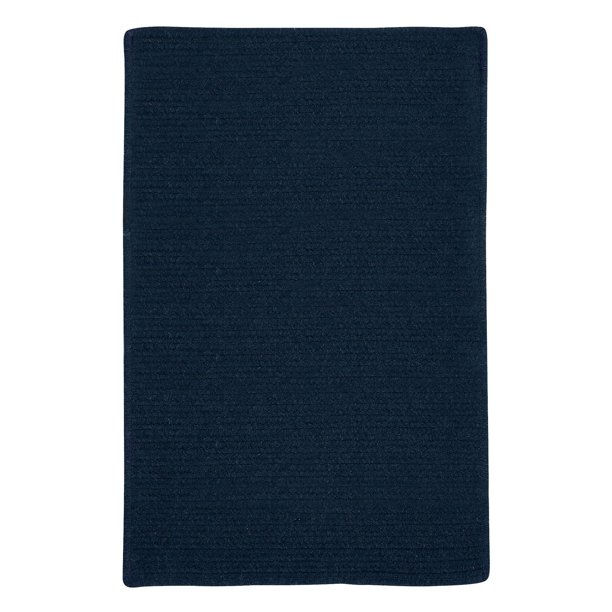 6' x 9' Blue Rectangular Handmade Braided Area Throw Rug