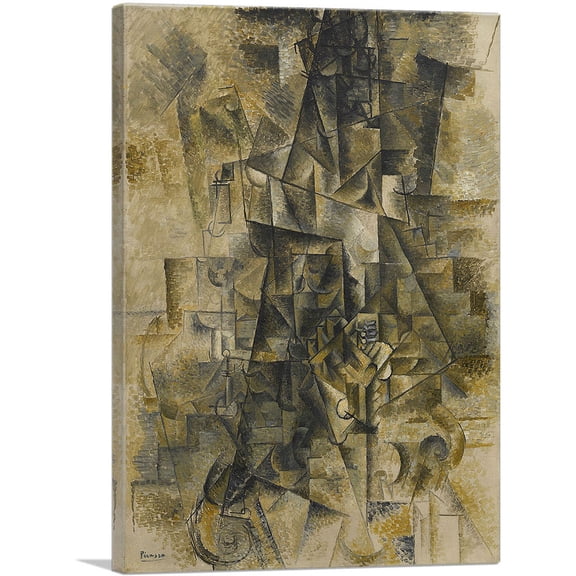 ARTCANVAS Accordionist 1911 Canvas Art Print by Pablo Picasso - Size: 26" x 18" (1.50" Deep)