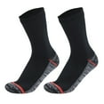 thumbnail image 2 of Jiaroswwei 1 Pair Waterproof Socks Elastic Breathable Mid-Tube Soft Socks Foot Protection Windproof Winter Hiking Wading Riding Skiing Socks for Outdoor Sports, 2 of 8