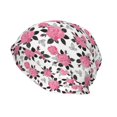 thumbnail image 2 of Logiee Rose Flowers Print Unisex Knit Beanie for Men Women Winter Hat,Beanies Skull Caps, 2 of 7