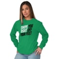 thumbnail image 3 of Swipe You Right Off Your Feet Dating Long Sleeve TShirt Men Women Brisco Brands 2X, 3 of 6