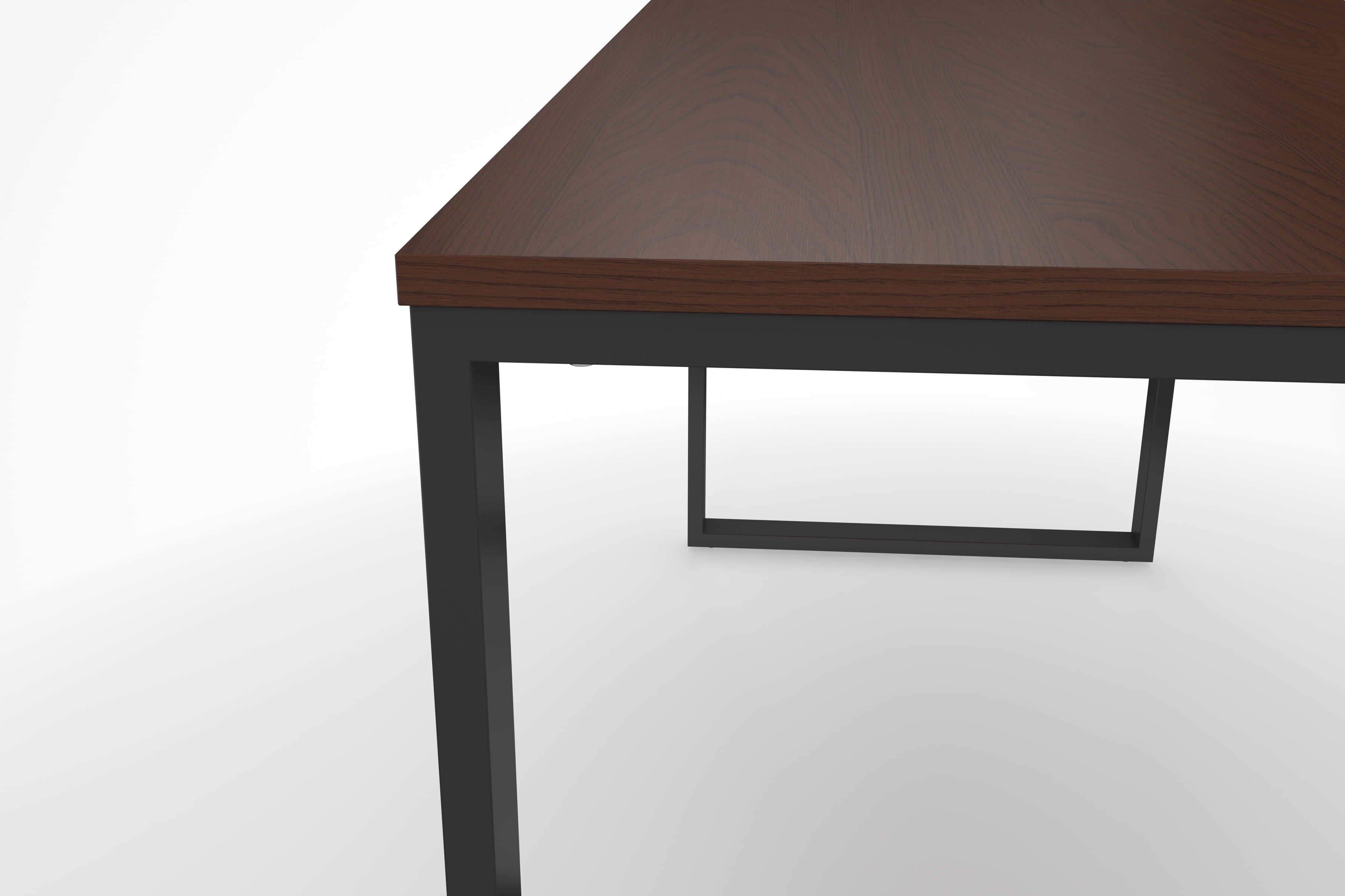 HON Basyx 55” Commercial-Grade Executive Desk, in Charcoal/Walnut (BSX55MOLCMW)