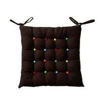 LACKUST Seat Cushion,Comfortable Breathable Chair Cushions for Dining Kitchen Bedroom Living-room Chairs,Clearance Cushions for Patio Chairs,Brown