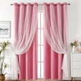 thumbnail image 5 of Nvzi Simplicity style Perforated Curtain Treatments，,Shading Curtain Suitable for Bedroom,Living Room,Kitchen（1 Panels ，84.2 L x 52 W，A76）, 5 of 5