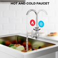 thumbnail image 5 of Acekid Stainless Steel Free-Standing Utility Sink Single Bowl Freestanding Laundry Sink with Faucet Drainboard Storage Hot Cold Water Plumbing for Restaurant Workshop, 5 of 7
