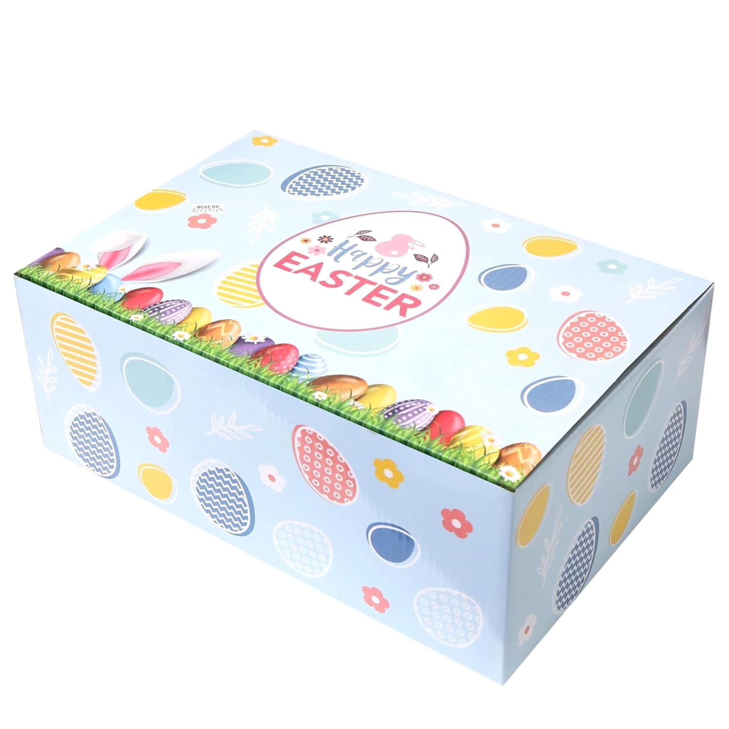 Easter Gift Basket (82 Count) Care Package with Treats Snacks Cookies Candy Gift Box for Friends, Family