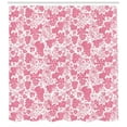thumbnail image 2 of Ambesonne Vines Shower Curtain, Monochrome Abstract Grapes, 69"Wx75"L, Pastel Pink and White, 2 of 2