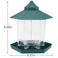 thumbnail image 4 of TENGDA Hanging Gazebo Bird Feeder Large Capacity Wild Bird Seed Station with 6 Feeding Ports Weatherproof Outdoor Feeder for Garden Patio Yard, 4 of 4