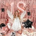 thumbnail image 5 of 18th Black and Rose Gold Party Decorations - Happy Birthday Banner, Pennant, Birthday Balloons, Fringe Curtains, Tablecloth, Cake Topper, Hanging Swirls 18th Birthday Decorations for Girls Princess, 5 of 8