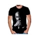 thumbnail image 1 of Camiseta de algodón para hombre inspirada en Tupac Shakur: cuello redondo informal, manga corta, estampado geométrico, lavable a máquina., 1 of 6
