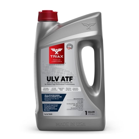 TRIAX ULV ATF - Ultra Low Viscosity, Full Synthetic Automatic Transmission Fluid - For Modern High Performance Transmissions in Many North American Trucks, SUVs, and European Cars (1 Gallon)