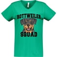 thumbnail image 3 of Inktastic Dog Rottweiler Squad Women's V-Neck T-Shirt, 3 of 5