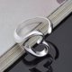 thumbnail image 4 of Women Hollow Love Heart Open Ring Fashion Adjustable Silver Plated Party Jewelry, 4 of 5