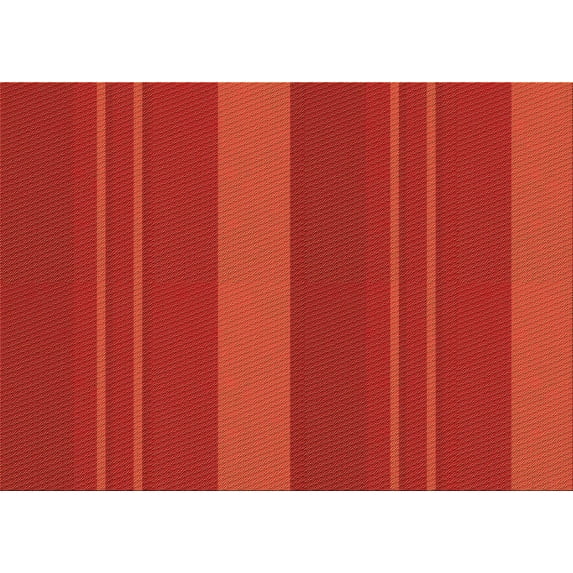 Ahgly Company Machine Washable Indoor Rectangle Transitional Scarlet Red Area Rugs, 7' x 10'