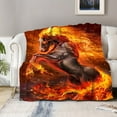 thumbnail image 5 of Cozy Horse-Themed Flannel Throw Blanket - Soft, Warm, And Perfect For Couch, Bed, Office, Or Travel - Ideal Gift For Friends, 5 of 6