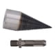 thumbnail image 3 of Wood Splitter Drill Carbon Steel High Hardness Removable Wear Resistant Firewood Drill Bit with Square Shank 42mm / 1.65in, 3 of 5