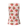thumbnail image 5 of Gaeub Hand Drawn Watermelon Women's Workout Tank Tops Lightweight Sleeveless Shirts for Women for Athletic Running Tennis Yoga - Large, 5 of 9