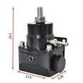 thumbnail image 5 of Universal Adjustable Fuel Pressure Regulator Kit with 0-100 Psi Pressure Gauge AN-6 Fuel Line Hose Fitting Connectors Kit Black, 5 of 5