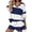 002White, variant on 2 Piece Sets for Women Matching Sets Short Sleeve V-Neck T-Shirts and Shorts Tracksuits Elastic Waist Relaxed Fit Loose Fit Striped Printed Matching Sets with Pockets Red S