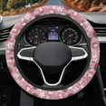 thumbnail image 3 of Yuyamidu Strawberry Car Steering Wheel Cover for Girls Women Flower Automobile Steering Wheel Decoration for Sedan Warm Car Steering Wheel Accessories, Pink, 3 of 7