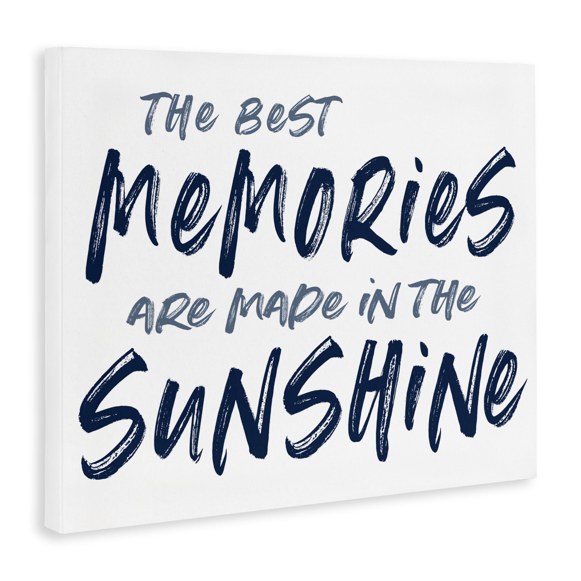 Memories Made In Sunshine Canvas Wall Art, design by Lettered and Lined