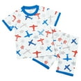 thumbnail image 3 of 12-18 Month Boy Clothes Summer Toddler Boys Shirts Set Dinosaur Print Casual T-Shirt Shorts Set, Green, Cotton, 3 of 8