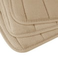 thumbnail image 3 of 3 Pcs Memory Foam Bath Mats Soft Absorbent Bathroom Rugs,Machine Washable Easy to Clean,Light Brown, 3 of 9