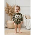 thumbnail image 3 of BemeyourBBs Baby Boy Romper Long Sleeve Camouflage Embroidery Animal Fall Bodysuit, 3 of 9