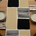 thumbnail image 5 of Table Runners 36 Inches Long Dress Scarves, Beige Farmhouse Kitchen/Dining Table Runner, Short Coffee Tablerunners, Modern Abstract Art Farmhouse Striped 13x36 Inch, 5 of 9