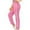 Pink #1, variant on Fartey Women's Side Striped Sweatpants High Waisted Joggers Pants with Pockets Lightweight Yoga Pant Lounge Workout Trousers Purple M