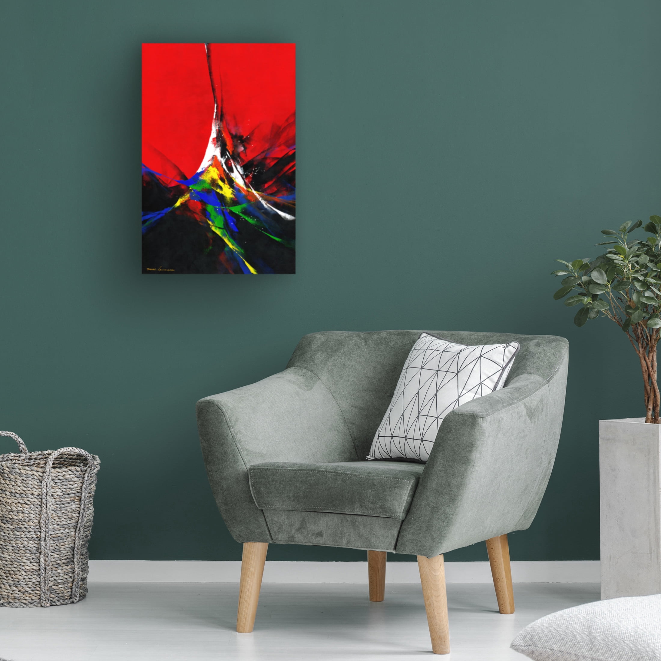 Canvas Wall Art - Thomas Leung 'Joy' Wall Art for Living Room, Bedroom, or Office Décor by Trademark Fine Art - 30 x 47 Inches