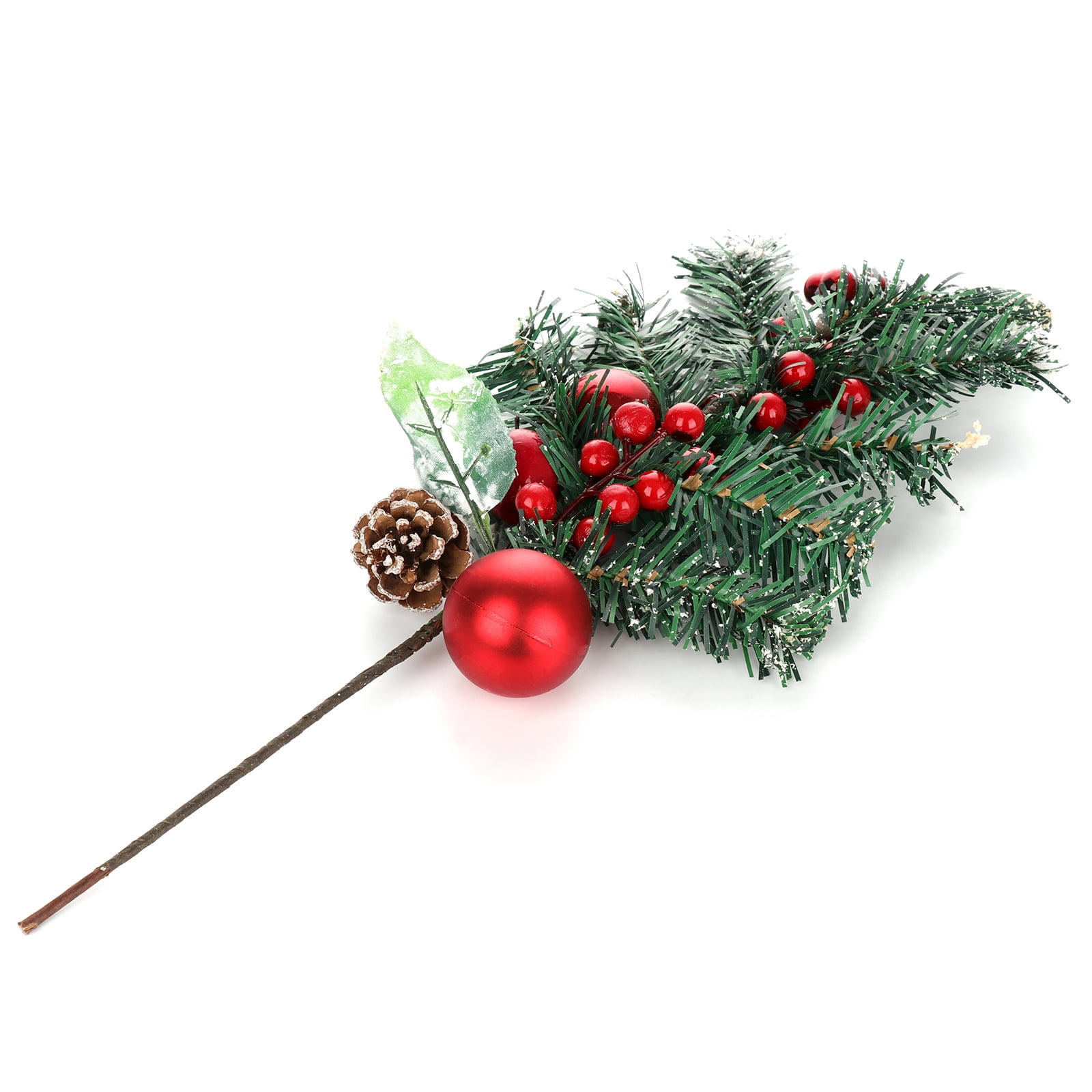  GTIDEA 19.6 Christmas Tree Picks and Sprays with Pine Cones  Red Berry Stems Christmas Floral Stems Winter Flowers for Xmas Tree Wreath  Home Festival Decor (2 Pack) : Home & Kitchen