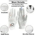 thumbnail image 4 of FINGER TEN Womens Ladies Golf Rain Gloves Pair Both Hand , Wet Hot Cool Grip, Fit Small Medium Large XL, 4 of 7