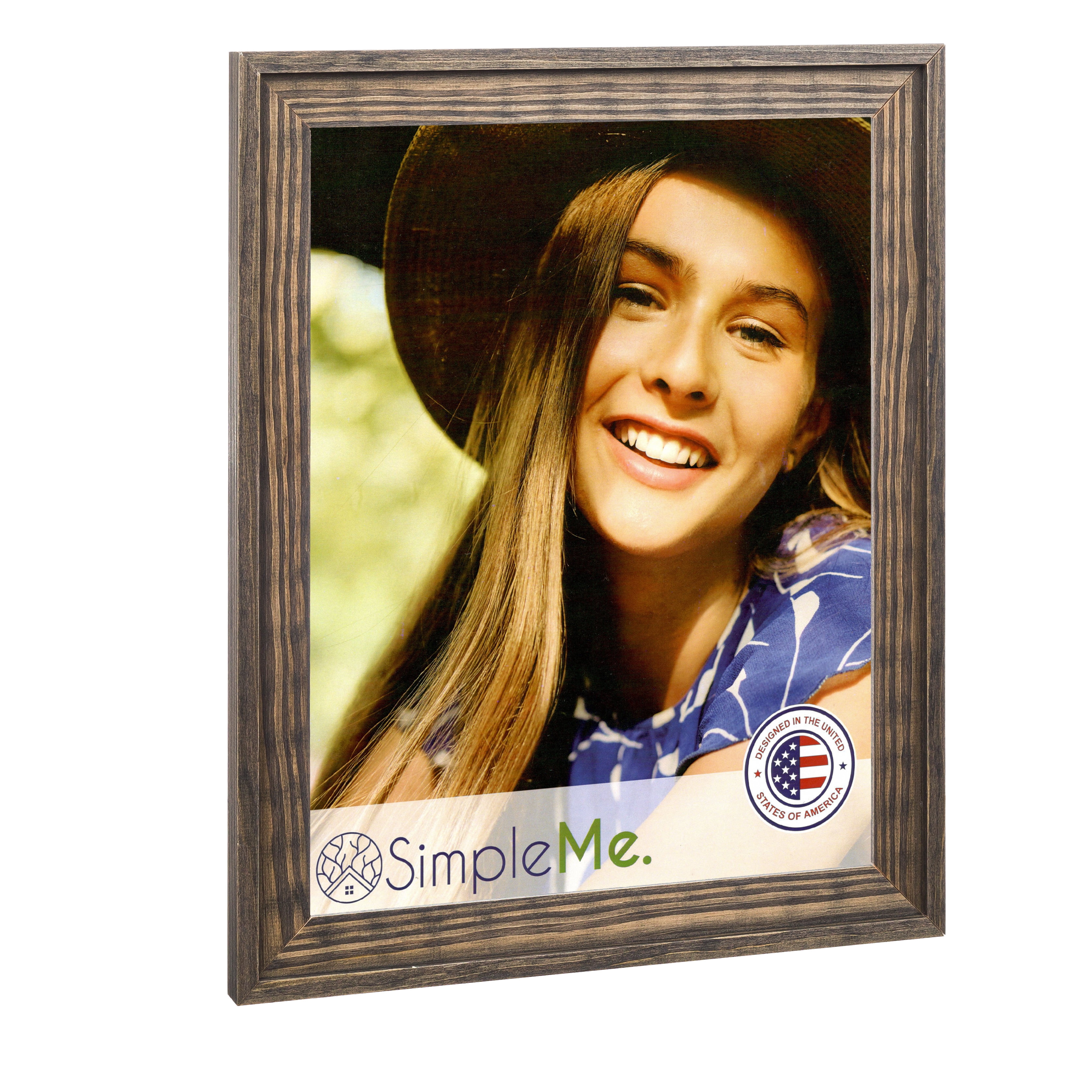 18x24 Solid Wood Poster Picture Frame - Rustic Natural Wooden Wall Photo Frames Wide Moulding, Grey